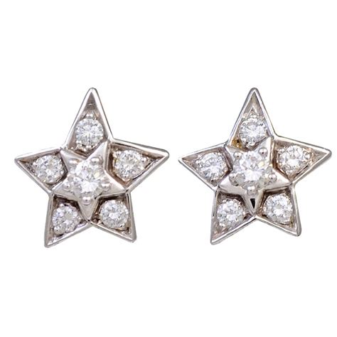 chanel star stud earrings|Chanel earrings new collection.